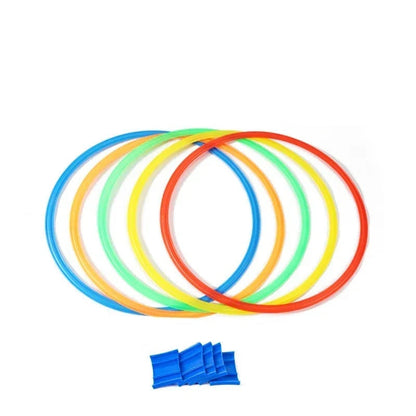 Lattice Jump Ring Game Set for Kids – 10 Hoops with Connectors for Outdoor Park Activities, Physical Training, and Fun Exercise Play