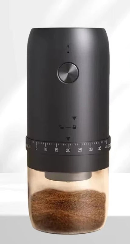 Electric Coffee Bean Grinder – 1800mAh Rechargeable Grinder with 40 Adjustable Gears for Fresh Home Brewing & Flavorful Mornings