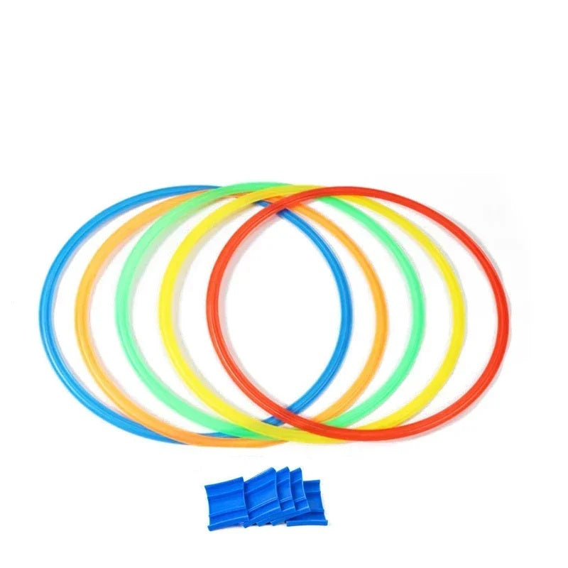 Lattice Jump Ring Game Set for Kids – 10 Hoops with Connectors for Outdoor Park Activities, Physical Training, and Fun Exercise Play
