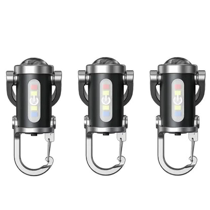 Rechargeable LED Keychain Work Light – Ultra-Bright, Compact, Multifunctional Emergency Flashlight with Keyring for Outdoor & Home Inspections