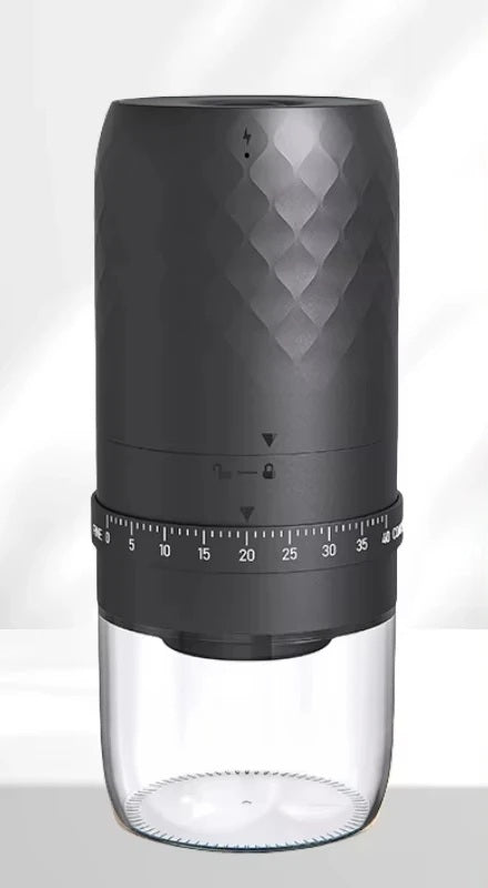 Electric Coffee Bean Grinder – 1800mAh Rechargeable Grinder with 40 Adjustable Gears for Fresh Home Brewing & Flavorful Mornings