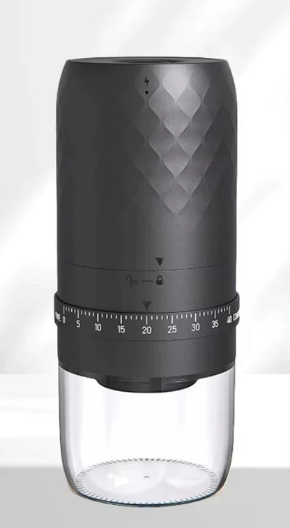 Electric Coffee Bean Grinder – 1800mAh Rechargeable Grinder with 40 Adjustable Gears for Fresh Home Brewing & Flavorful Mornings