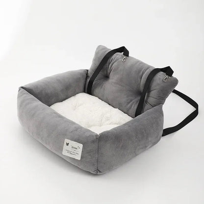 Foldable Dog Car Seat Bed – Adjustable Non-Slip Bottom Seat for Safe and Cozy Dog & Cat Travel Experience
