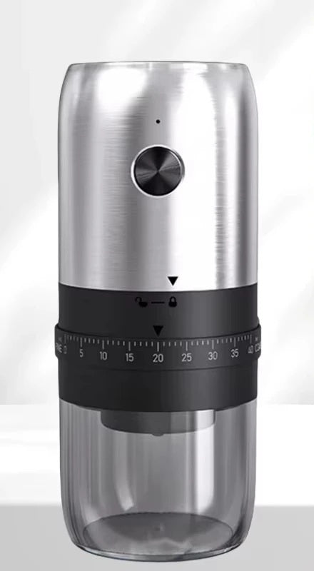 Electric Coffee Bean Grinder – 1800mAh Rechargeable Grinder with 40 Adjustable Gears for Fresh Home Brewing & Flavorful Mornings