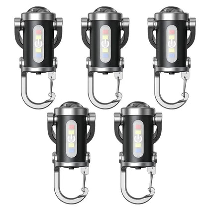 Rechargeable LED Keychain Work Light – Ultra-Bright, Compact, Multifunctional Emergency Flashlight with Keyring for Outdoor & Home Inspections