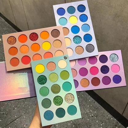 Color Eyeshadow Palette – 72/60 Matte, Glitter & Pearlescent Professional Pigment Set for Easy, Colorful Makeup and Artistic Looks