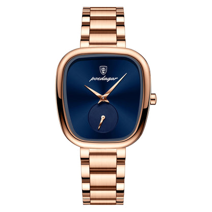 Waterproof Watch for Women – Stainless Steel Quartz Timepiece with Elegant Design, Fashion Accessory for Daily Wear