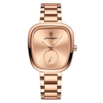 Waterproof Watch for Women – Stainless Steel Quartz Timepiece with Elegant Design, Fashion Accessory for Daily Wear
