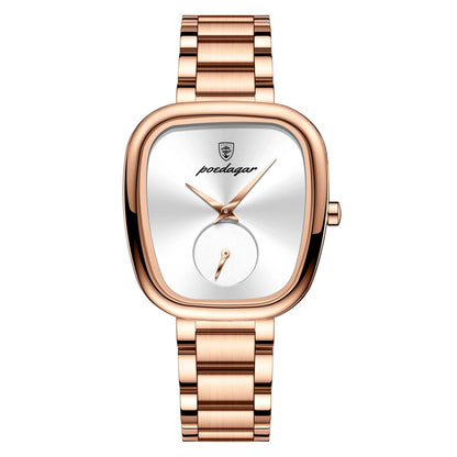 Waterproof Watch for Women – Stainless Steel Quartz Timepiece with Elegant Design, Fashion Accessory for Daily Wear