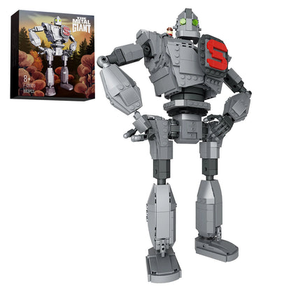 Metal Giant Robot Building Block Set – 883pcs. Classic Action Movie Model Kit, Ultimate Gift for Kids, Collectors & Sci-Fi Fans