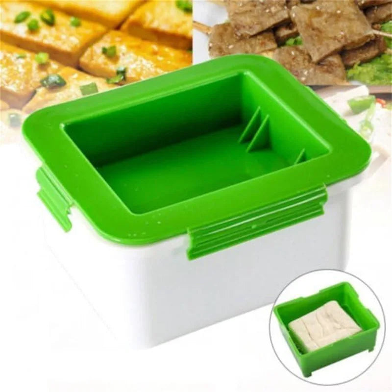 Three-Layer Tofu Press Mold - Safe Kitchen Gadget for Water Removal & Homemade Soybean Curd, Easy & Clean Tofu Making Tool