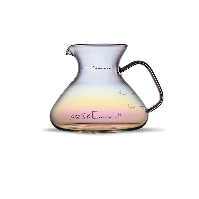 Coffee Carafe – 450ml Glass Sharing Pot with Water Level Display for Manual Brewing, Pour Over, and Barista Accessories