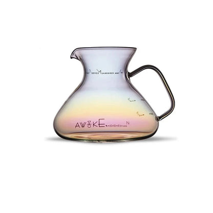 Coffee Carafe – 450ml Glass Sharing Pot with Water Level Display for Manual Brewing, Pour Over, and Barista Accessories