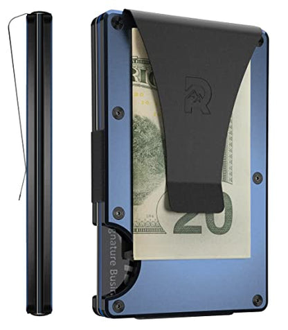 The Ridge Titanium Daily Driver Kit – Ultra-Slim RFID Safe Money Clip Wallet with Minimalist Design Holding Up to 12 Cards Securely