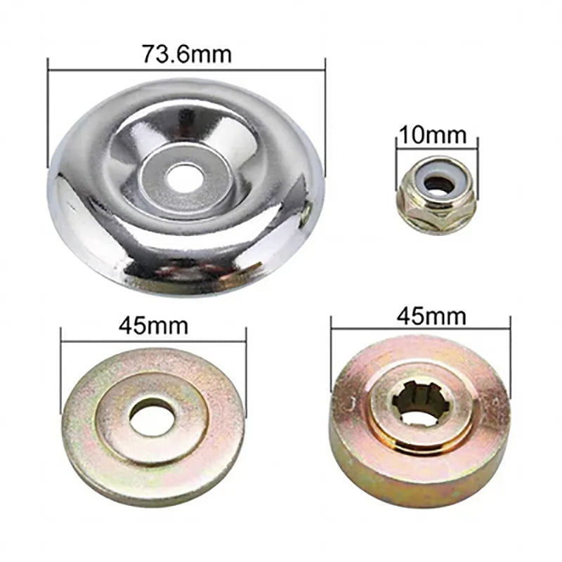 Heavy-Duty Mower Wire Weeding Wheel – Universal Lawn Mower Accessory with 6" and 8" Twisted Wire Heads for Fast, Efficient Garden Cleaning