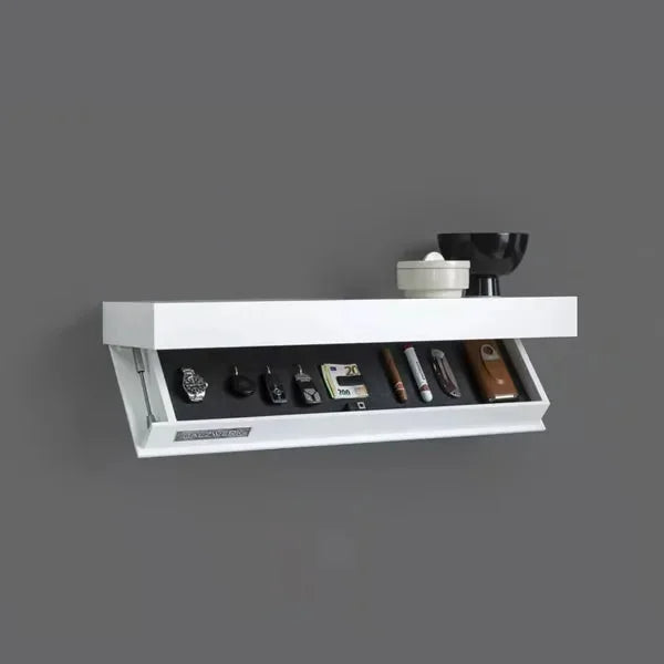 Modern Minimalist Wall-Mounted Wine Rack with Hidden Storage – Sleek Secret Compartment Shelf for Smart, Stylish Living