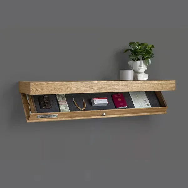 Modern Minimalist Wall-Mounted Wine Rack with Hidden Storage – Sleek Secret Compartment Shelf for Smart, Stylish Living