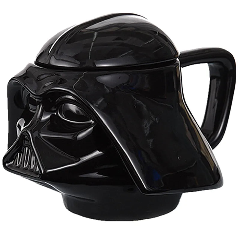 Star Wars R2-D2 Ceramic Mug with Lid – Thermal Insulated Mandalorian Coffee Cup for Kids & Adults, Creative Gift Box Kitchen Tool
