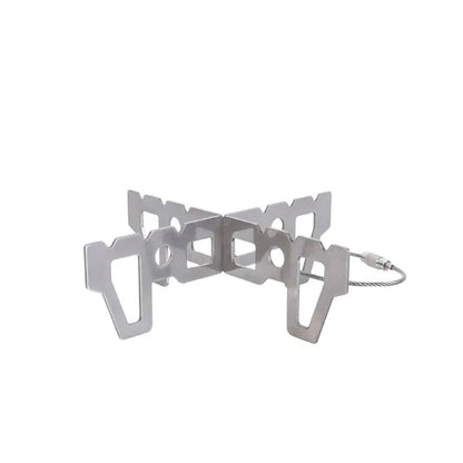 Stainless Steel Camping Stove Rack – Compact Alcohol Cross Stand for Outdoor Cooking, Thermostable Support for Pots & Boiler Gear