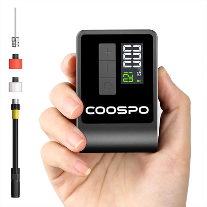 Mini Electric Bike Pump – Digital Inflator with 120PSI, Portable Rechargeable Air Compressor for Road, MTB, Schrader & Presta
