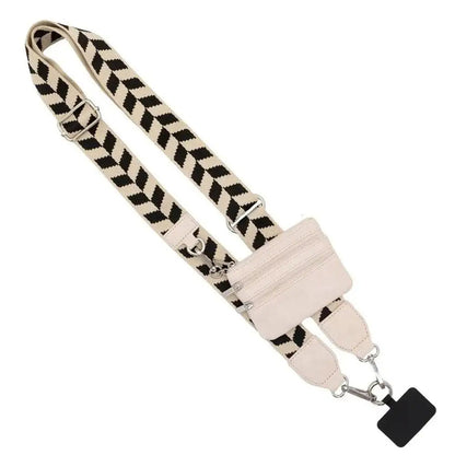 Adjustable Phone Strap with Zipper Pouch – Anti-Lost Crossbody Lanyard for Women, Secure & Stylish Phone Holder, Bag Accessory