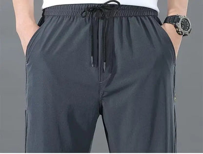 Men’s Trendy Street Style Pants – Two Pack Spring & Autumn Plus-Size Joggers with Tapered Legs, Elastic Waist, and Fashion Forward Fit