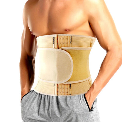 Waist Trainer Sports Belt for Men – Slimming Gym Corset with Belly Trimmer, Body Shaper Wrap for Weight Loss and Core Support