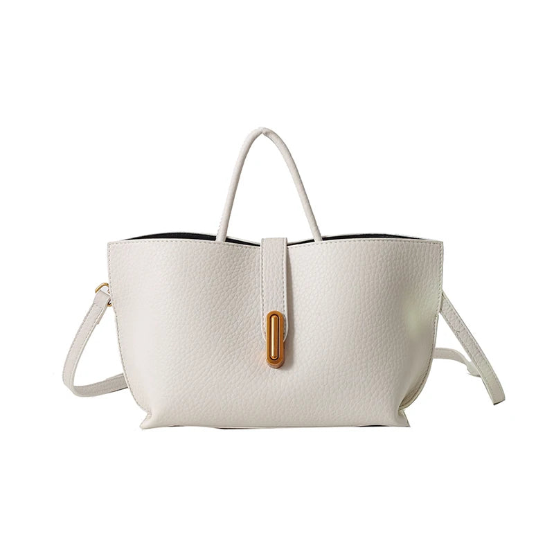 Luxury Leather Tote Handbag for Women – Designer Soft Shoulder Crossbody Bag with Large Capacity and Elegant Fashion Appeal