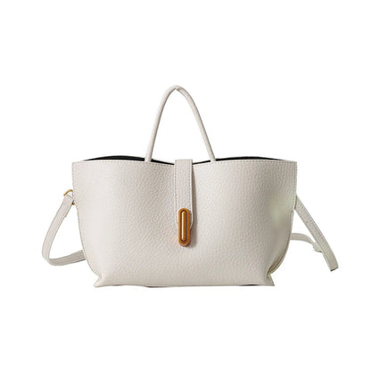 Luxury Leather Tote Handbag for Women – Designer Soft Shoulder Crossbody Bag with Large Capacity and Elegant Fashion Appeal