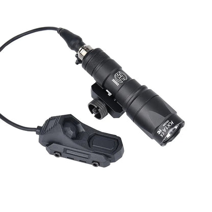 Tactical Flashlight with Dual Function Remote Pressure Switch - Hunting Light with AXON Dual Remote Switch Flashlight, M300 M600 Fits 20mm Rails for Airsoft Pros