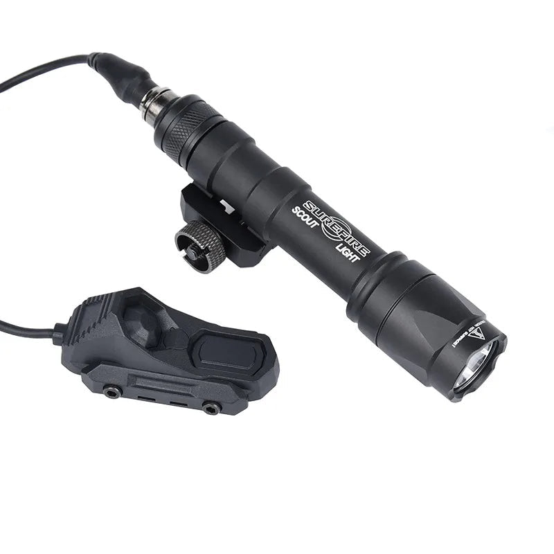 Tactical Flashlight with Dual Function Remote Pressure Switch - Hunting Light with AXON Dual Remote Switch Flashlight, M300 M600 Fits 20mm Rails for Airsoft Pros