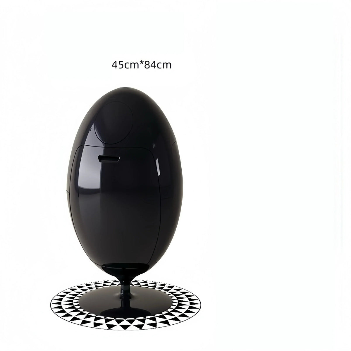 Dinosaur Egg Eco-Friendly Trash Can – Light Luxury Egg-Shaped Bin for Modern Living Room Storage and Stylish Home Organization