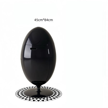 Dinosaur Egg Eco-Friendly Trash Can – Light Luxury Egg-Shaped Bin for Modern Living Room Storage and Stylish Home Organization