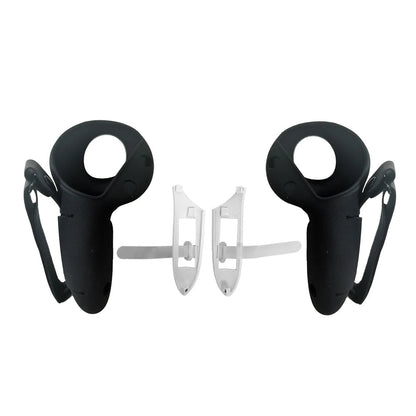 VR Controller Case Cover for Meta Quest 3/3S – Silicone Grip with Battery Access, Opening Cap & Knuckle Strap for Secure Play