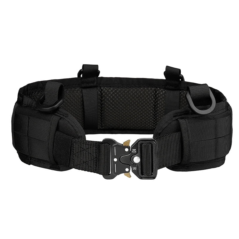 Men’s Tactical Outdoor Belt with Multi-Function Buckle – High-Quality Nylon Canvas Hunting Gear for Sport & Survival Utility