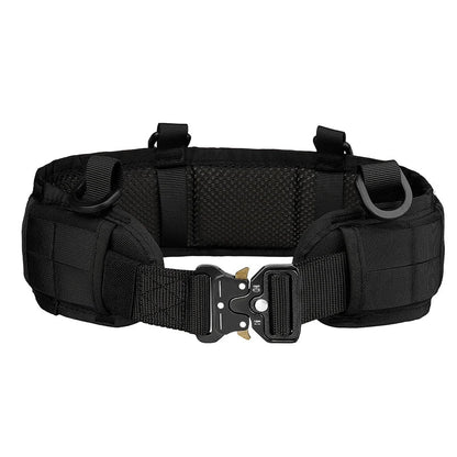 Men’s Tactical Outdoor Belt with Multi-Function Buckle – High-Quality Nylon Canvas Hunting Gear for Sport & Survival Utility