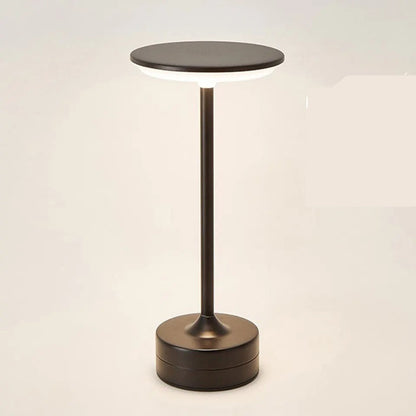 Touch-Activated USB Metal LED Table Lamp – Rechargeable Mood Light for Bedroom, Bar, or Restaurant Ambience and Desk Decor