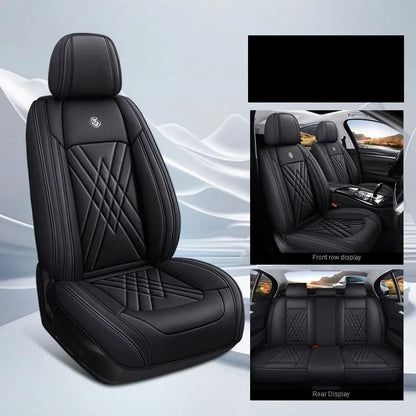 Luxury Leather Car Seat Covers for Skoda – Custom-Fit for Octavia, Rapid, Kodiaq & More Models, Stylish All-Season Interior Upgrade