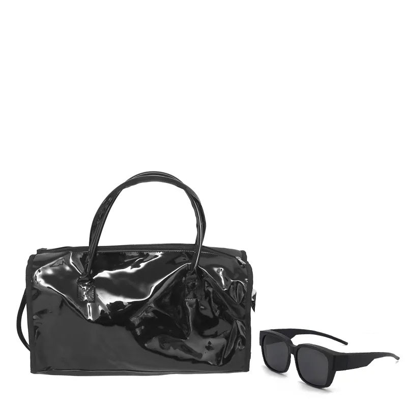 Transparent Candy Color Waterproof Travel and Beach Bag – Large-Capacity Handbag for Toiletries, Men & Women’s Shoulder Satchel