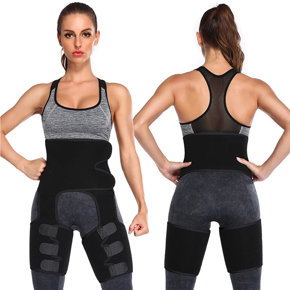 Neoprene Thigh Trimmer and Slimming Belt – Sweat Shapewear for Women to Burn Fat, Sculpt Legs, and Enhance Waistline Definition