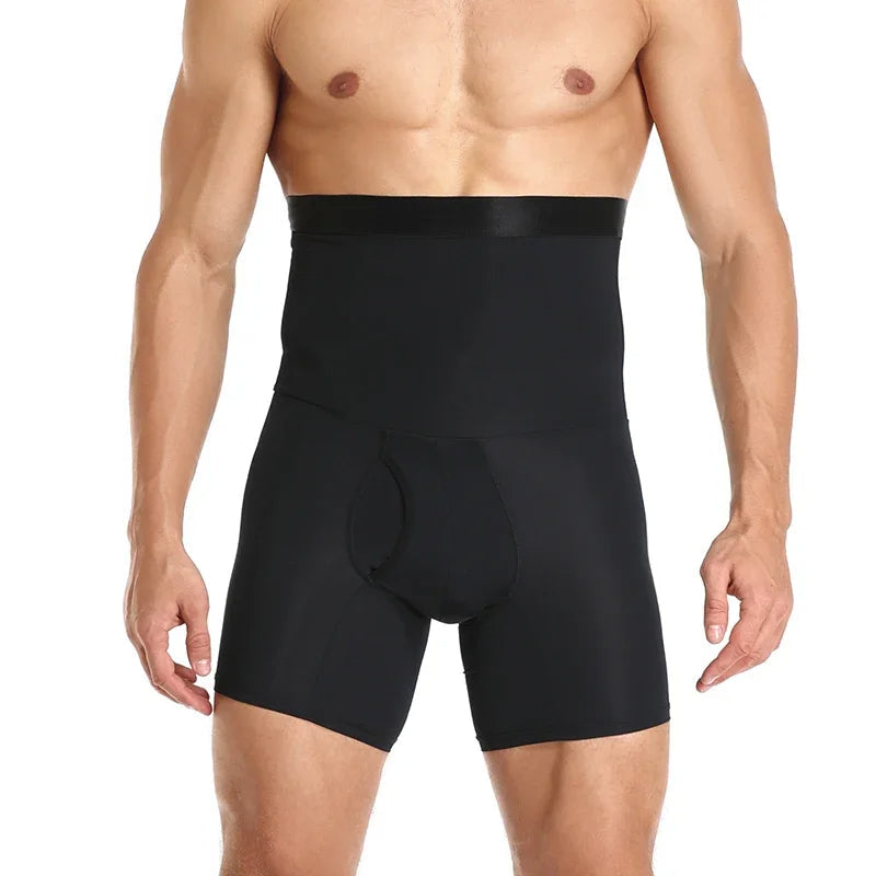 Men's Tummy Control Shaper Shorts – High Waist Compression Underwear for Belly Slimming, Workout Support & Confident Everyday Wear