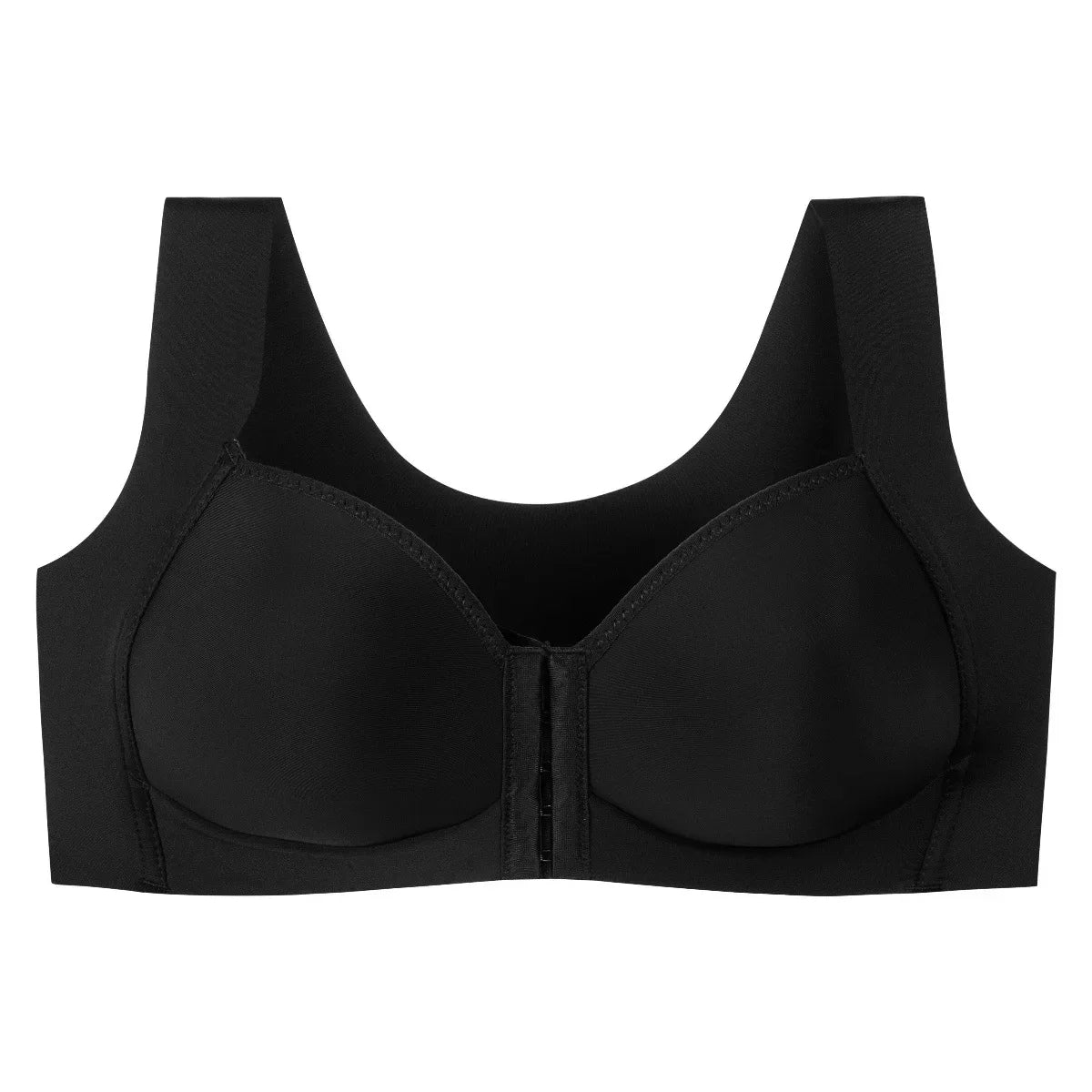 Wireless Lace Push-Up Bra – Front Closure, Large Size, Traceless Beauty Back, Sexy Sports Lingerie for Everyday Comfort