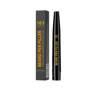 Beard Filler Pen & Brush Set – Waterproof Beard Enhancer for Moustache Definition, Shape, and Lasting Hair Line Repair