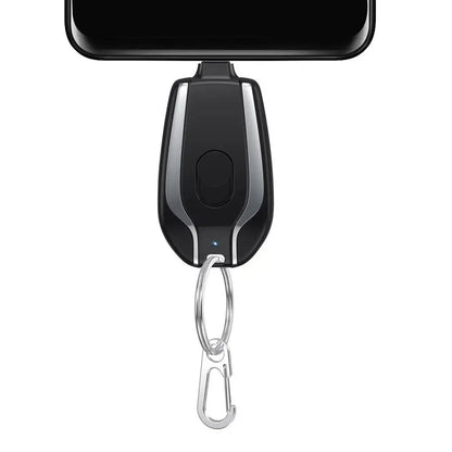 Mini Emergency Power Bank Keychain Charger – Ultra-Compact Portable Battery Pack with Fast Wireless Charging for Phones, Perfect for Travel and Outdoors