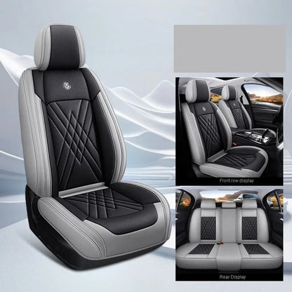 Luxury Leather Car Seat Covers for Skoda – Custom-Fit for Octavia, Rapid, Kodiaq & More Models, Stylish All-Season Interior Upgrade