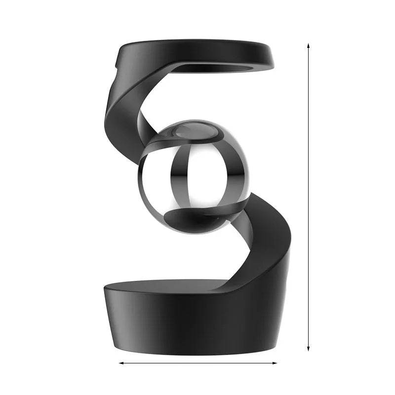 Rotating Gyroscope Finger Fidget Spinner – All-Aluminum Alloy Desk Toy with Silver Metallic Accents for Stress Relief, Focus & Adults