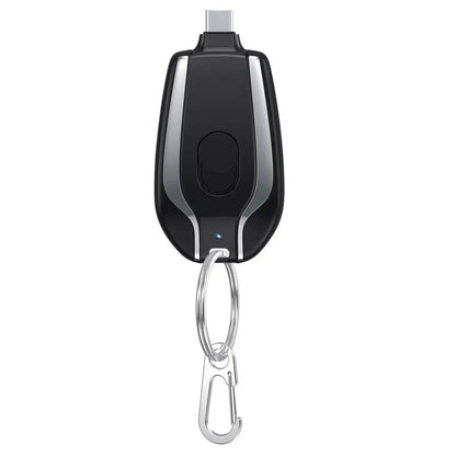 Mini Emergency Power Bank Keychain Charger – Ultra-Compact Portable Battery Pack with Fast Wireless Charging for Phones, Perfect for Travel and Outdoors