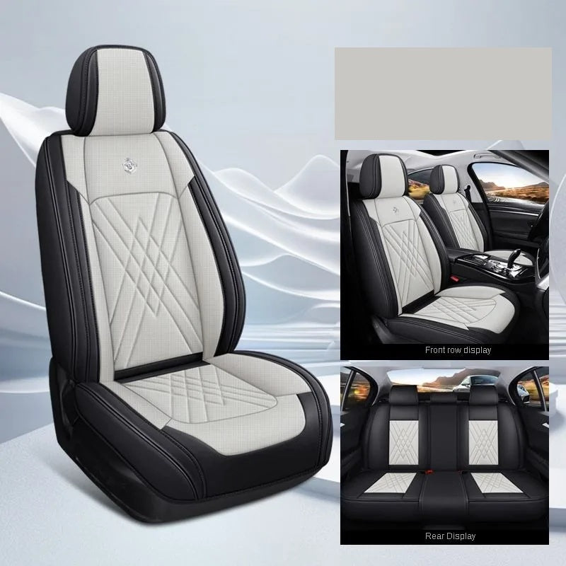 Luxury Leather Car Seat Covers for Skoda – Custom-Fit for Octavia, Rapid, Kodiaq & More Models, Stylish All-Season Interior Upgrade