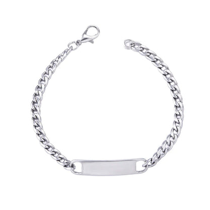 Black Silicone Sports Bracelet - Blank Adjustable Stainless Steel Bangle for Women's Fitness, Casual & Custom Jewelry Style