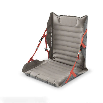 Outdoor Inflatable Seat Cushion with Backrest – Adjustable Folding Air Chair for Camping, Picnics, Beach Trips, and Relaxing on the Go